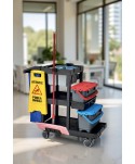 Acasa - Cărucior profesional curățenie ArliPlus® M704 – Capacitate extinsă și organizare inteligentă pentru profesioniști - arli.ro