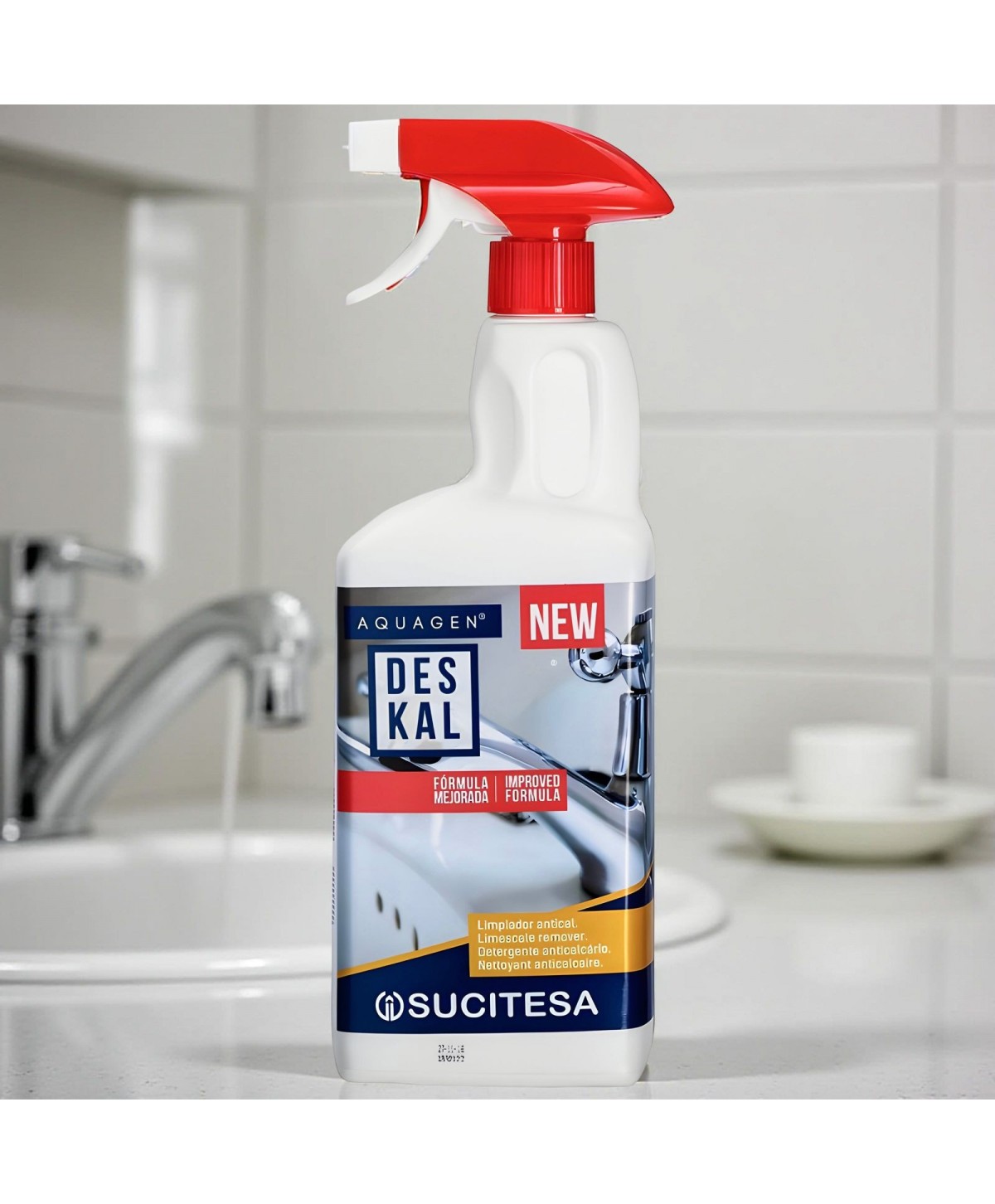 Aquagen Deskal Foam 1L🏆 – Soluția Profesională Revoluționara Acreditată H.A.C.C.P. pentru Îndepărtarea Depunerilor de Calcar