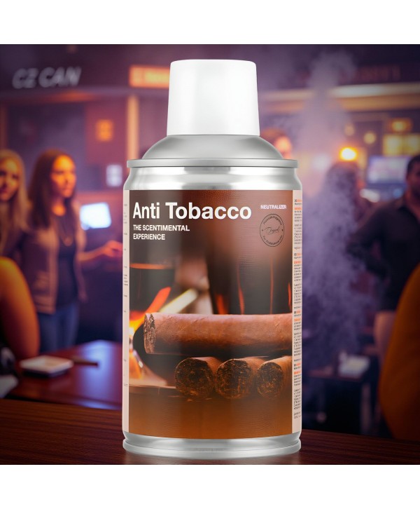 Odorizant camera profesional - - Neutralizator miros de tigara profesional, tehnologie inovatoare, reduce 70% din miros intr-o ora, Anti Tobacco, 250 ml - arli.ro