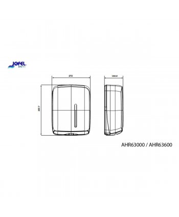 Dispenser Prosop Hârtie Z-Fold Jofel TIMELESS, Negru Mat – Igienă Elegantă, Rezistență și Sustenabilitate