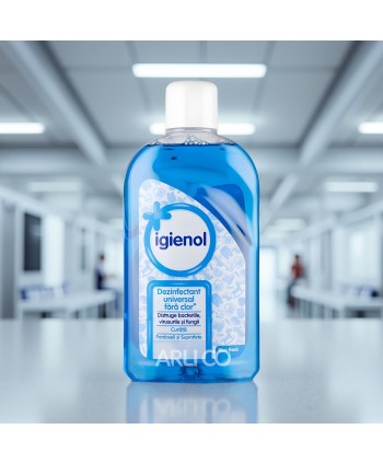  Dezinfectanti pentru suprafete - Igienol Blue Fresh 1L – Dezinfectant Universal fără Clor, cu 96% Alcool pentru Curățarea și Igienizarea Suprafețelor - arli.ro