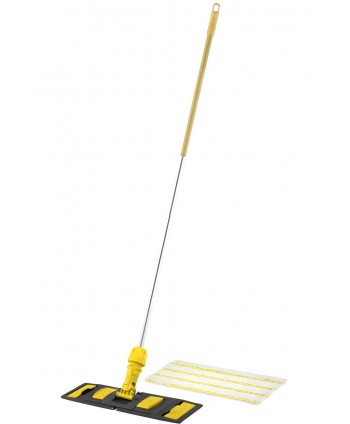  Acasa - Set Profesional de Curățenie ArliSoft® cu Mop Plat 40 cm, Suport și Mâner din Aluminiu – Zone cu Risc Moderat de Contaminare - arli.ro