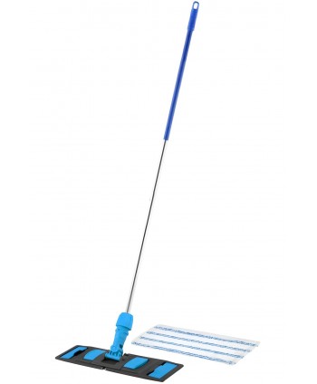  Acasa - Set Profesional de Curățenie ArliSoft® cu Mop Plat 40 cm, Suport și Mâner din Aluminiu – Spații Administrative și Birouri - arli.ro