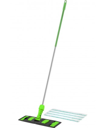  Acasa - Set Profesional de Curățenie ArliSoft® cu Mop Plat 40 cm, Suport și Mâner din Aluminiu – Zone de Preparare a Alimentelor - arli.ro