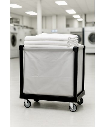 Cărucior Profesional pentru Lenjerie cu Capacitate de 300L și Roți Silențioase Ø125 mm - ArliSoft® Smart 300