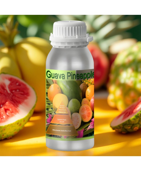  Uleiuri esentiale pentru difuzor - - Guava Pineapple 🍍🍈 Ulei esential odorizant pt difuzor, calitate premium, persistenta minima 6 ore, gama Exotic Fruits, 500 ml - arli.ro