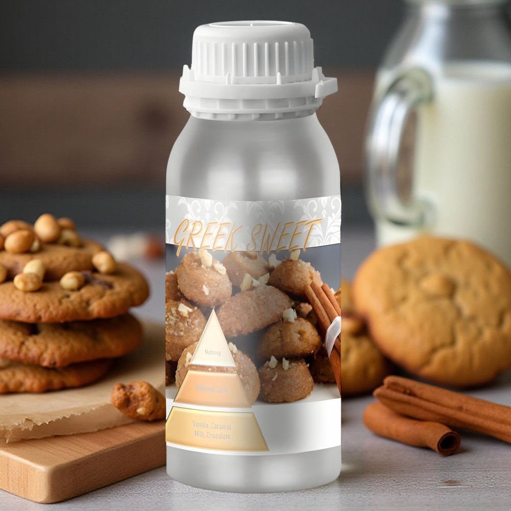 Greek Sweet – Ulei Esențial Odorizant de Cameră Premium, 500 ml | Aromă Dulce, Gurmandă și Mediteraneană