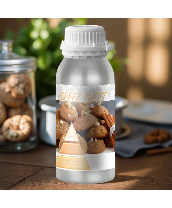 Greek Sweet – Ulei Esențial Odorizant de Cameră Premium, 500 ml | Aromă Dulce, Gurmandă și Mediteraneană