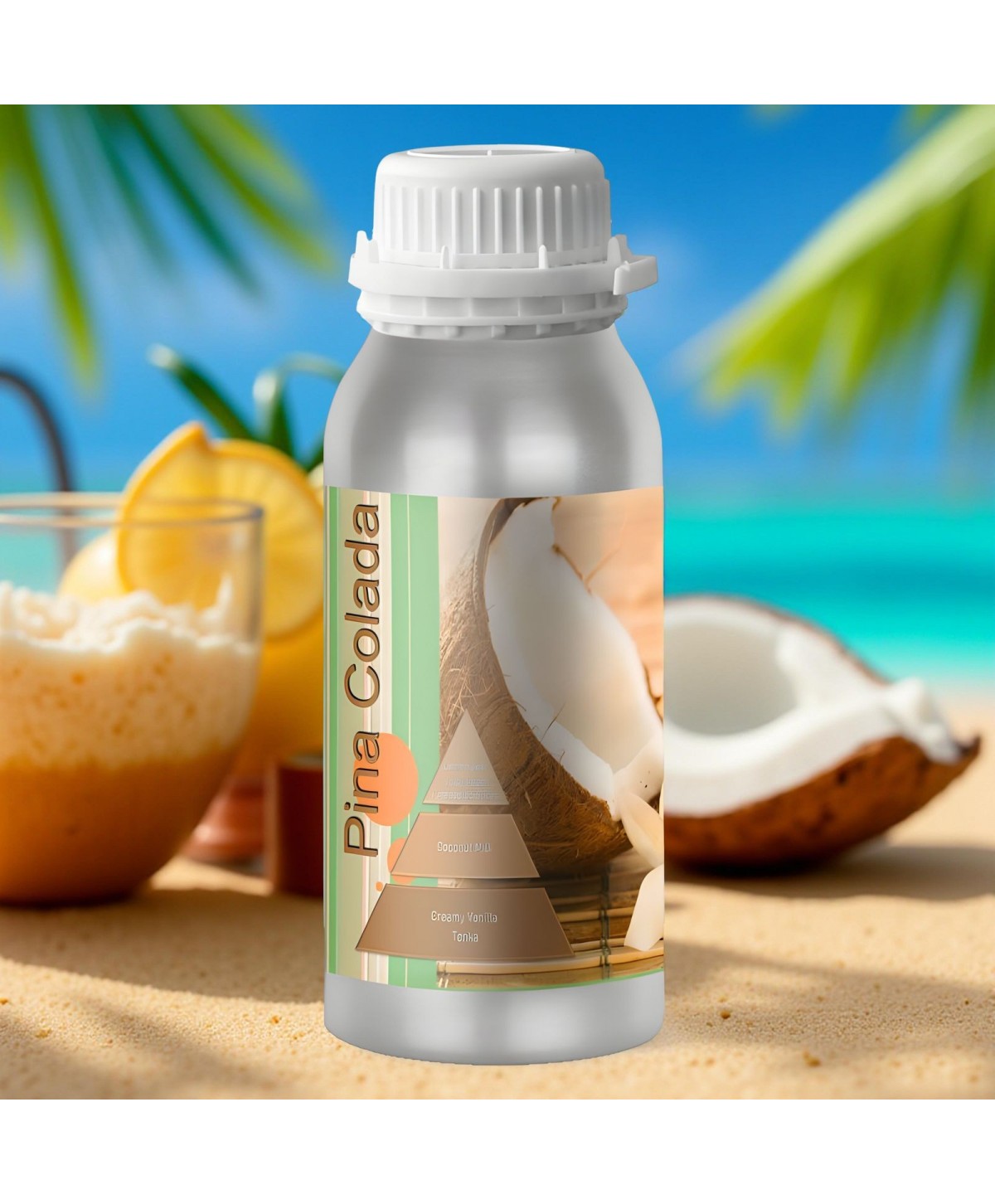 Pina Colada – Ulei Esențial Odorizant de Cameră Premium, 500 ml | Aromă Tropicală, Cremoasă și Exotică
