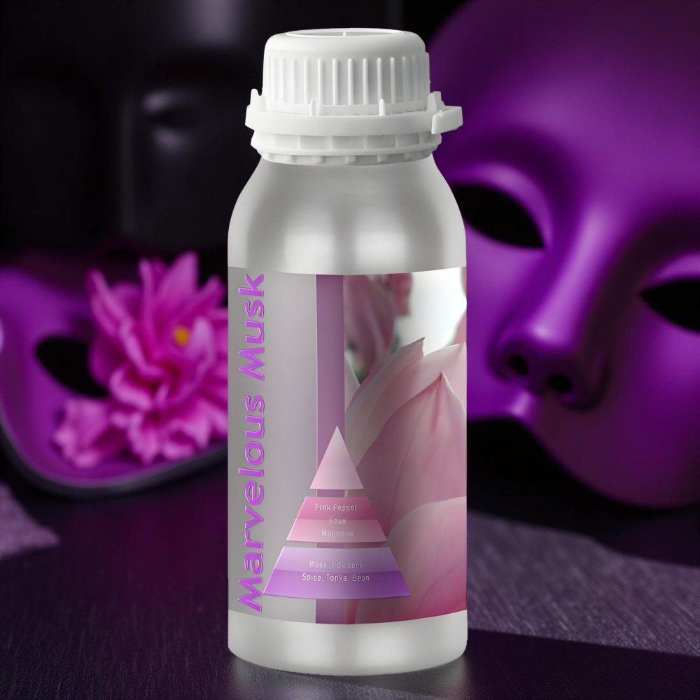 Marvelous Musk – Ulei Esențial Odorizant de Cameră Premium, 500 ml | Aromă Catifelată, Curată și Sofisticată