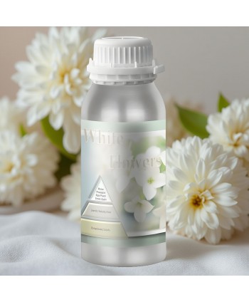  Uleiuri esentiale pentru difuzor - White FLowers - Ulei esential odorizant pt difuzor, calitate premium, persistenta minima 6 ore, gama Aromatherapy, 500 ml - arli.ro