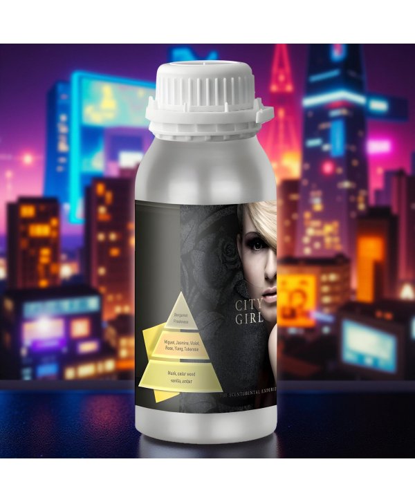 City Girl – Ulei Esențial Odorizant de Cameră Premium, 500 ml | Aromă Urbană, Fresh și Modernă