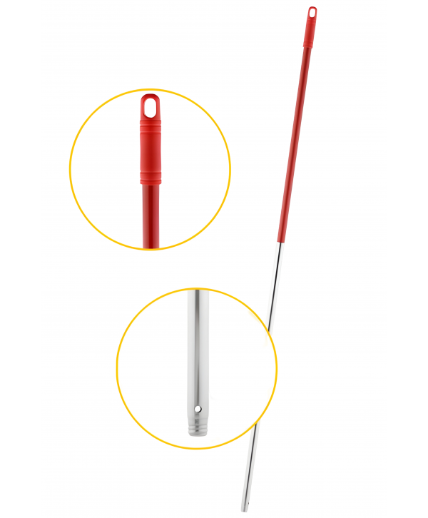Mopuri profesionale - - Mâner Profesional din Aluminiu pentru Mop, lungime 140 cm 🔴 – Ergonomie și Durabilitate pentru Curățenie Eficientă - arli.ro