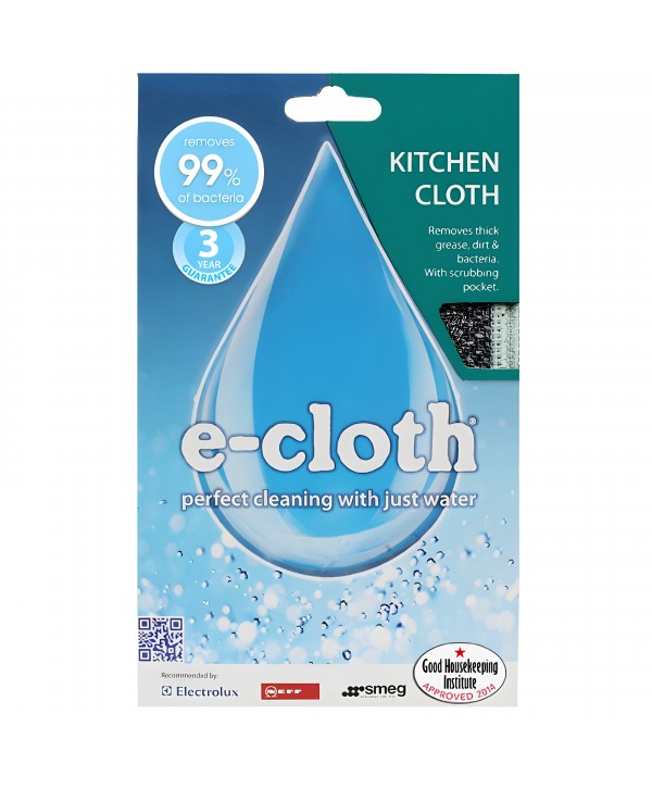 Laveta e-cloth 🇬🇧 pentru Bucătărie cu 500 Milioane de Fibre Ultrafine – Curățenie Avansată Fără Detergenți, Doar cu Apă!💧