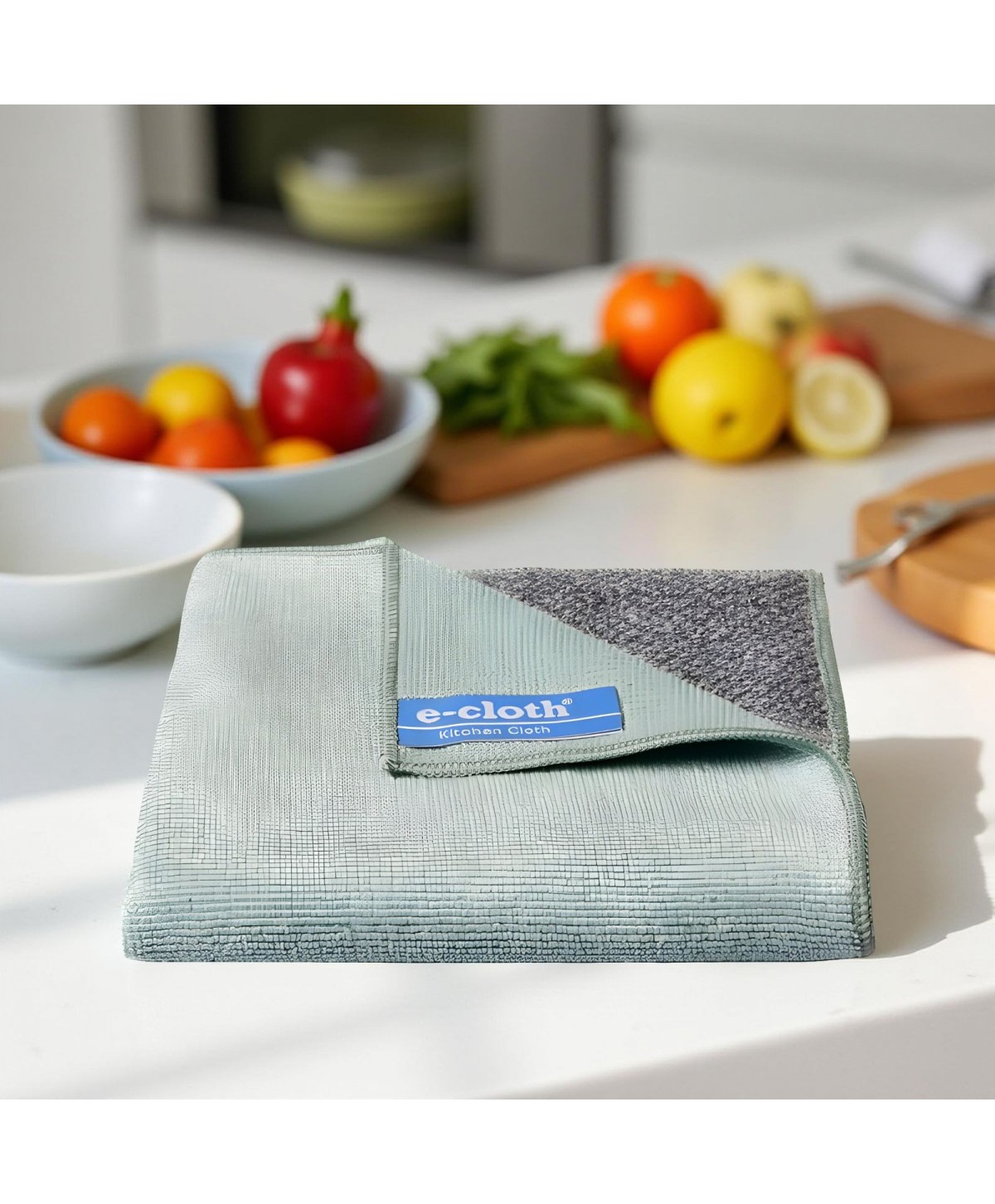 Laveta e-cloth 🇬🇧 pentru Bucătărie cu 500 Milioane de Fibre Ultrafine – Curățenie Avansată Fără Detergenți, Doar cu Apă!💧