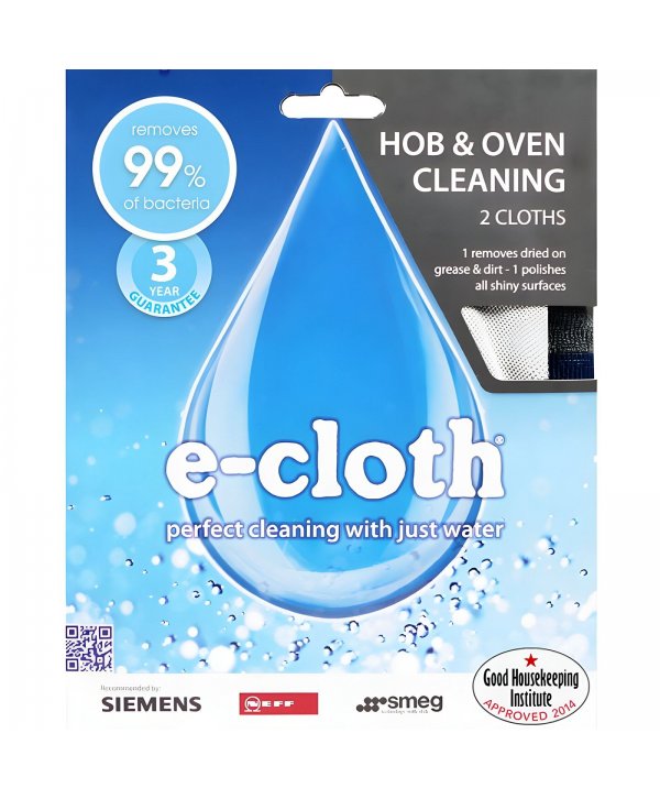 2 lavete e-cloth 🇬🇧 pentru Cuptoare cu 500 Milioane de Fibre Ultrafine -Curățenie Profesională Fără Detergenți, Doar cu Apă!💧