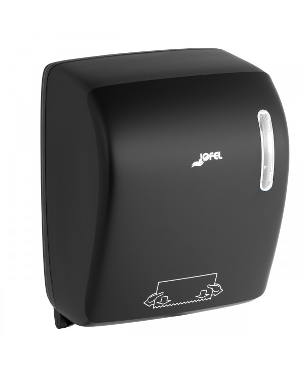 Acasa - - Dispenser Prosop Hârtie Manual Jofel TIMELESS, Negru Mat - Fără Manetă, Fără Mâner, Fără Senzor, Fără Consum de Energie - arli.ro