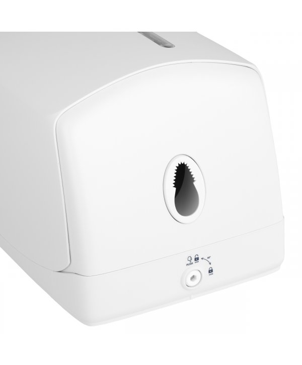 Dispenser pentru Role Prosop Hârtie Jofel TIMELESS, Alb Mat – Funcționalitate Simplificată, Igienă Maximizată