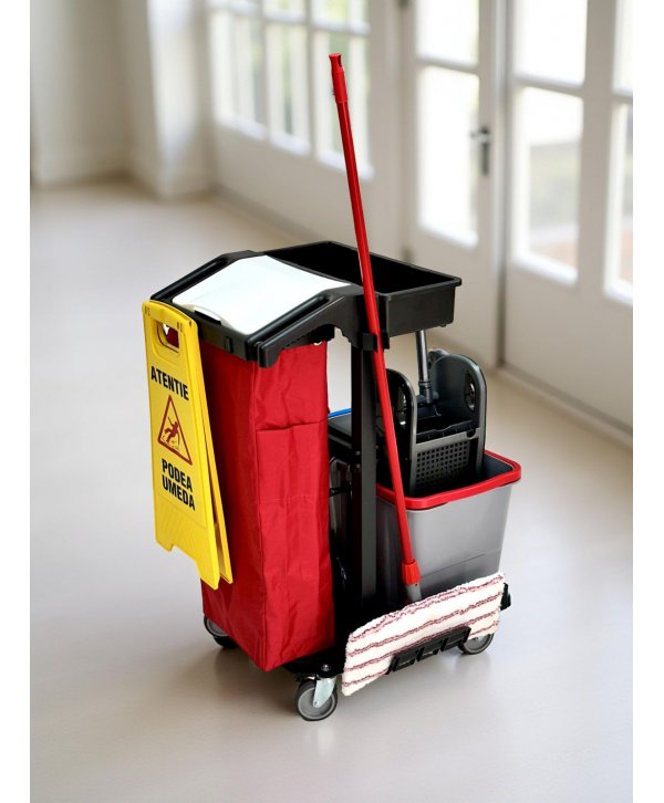 Cărucior de Curățenie Compact ArliPlus® M38 – Performanță și igienă în spații restrânse Cărucior de Curățenie Compact ArliPlus® M38 – Performanță și igienă în spații restrânse