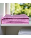  Acasa - Pachet 5 lavete microfibră ULTRA 🇦🇹 38×38 cm, 32 g – Roșu 🔴 pentru Toalete și Zone de Deșeuri 🚽🗑️ - arli.ro