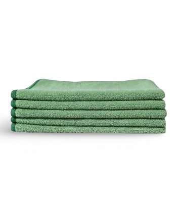 Pachet 5 lavete microfibră ULTRA 🇦🇹 38×38 cm, 32 g – Verde pentru Bucătării și Zone Food