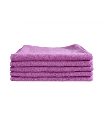 Pachet 5 lavete microfibră ULTRA 🇦🇹 40×40 cm, 42 g – Roșu pentru Toalete și Zone de Deșeuri