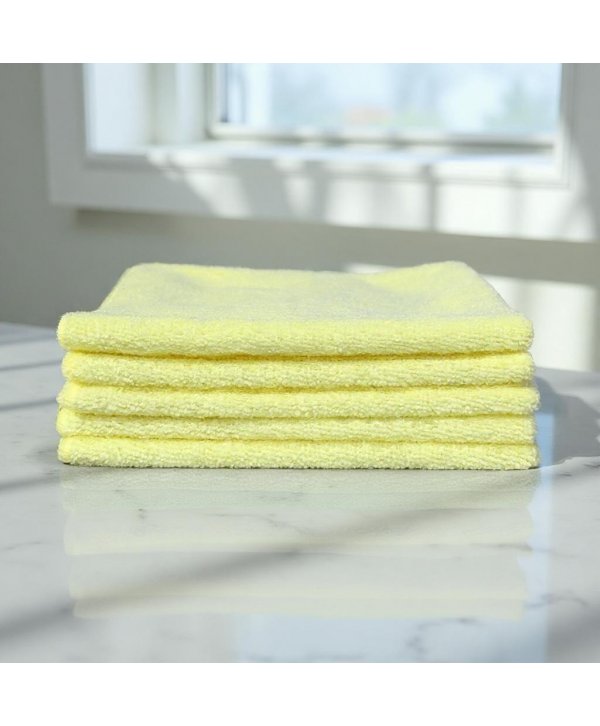 Pachet 5 lavete microfibră ULTRA 🇦🇹 40×40 cm, 42 g – Galben pentru Suprafețe din Băi Pachet 5 lavete microfibră ULTRA 🇦🇹 40×40 cm, 42 g – Galben pentru Suprafețe din Băi
