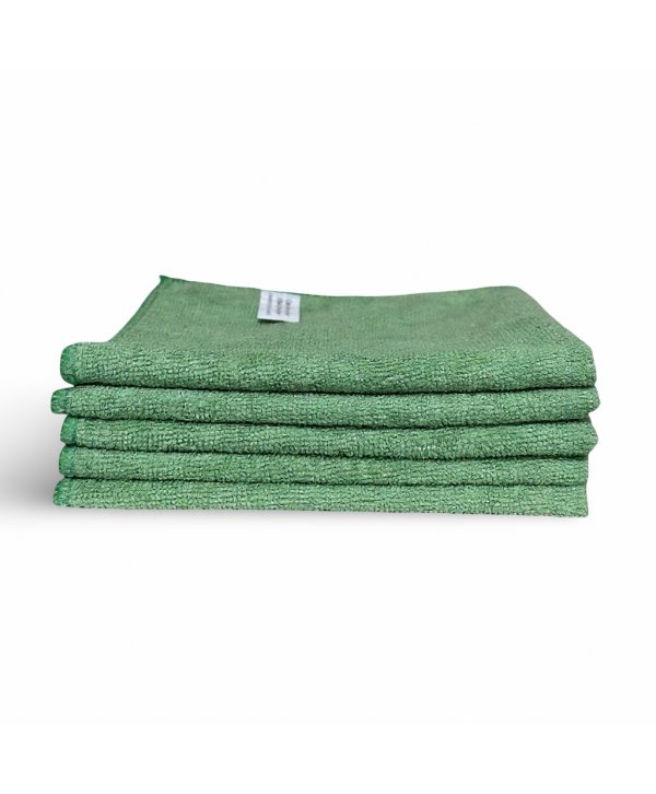 Pachet 5 lavete microfibră ULTRA 🇦🇹 40×40 cm, 42 g – Verde pentru Bucătării și Zone Food