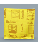 Acasa - Laveta Microfibră ULTRA 🇦🇹 cu Pictograme 40×40 cm, 43 g Galben 🟡 pt Băi și Suprafețe Sanitare 🚿🪞 - arli.ro