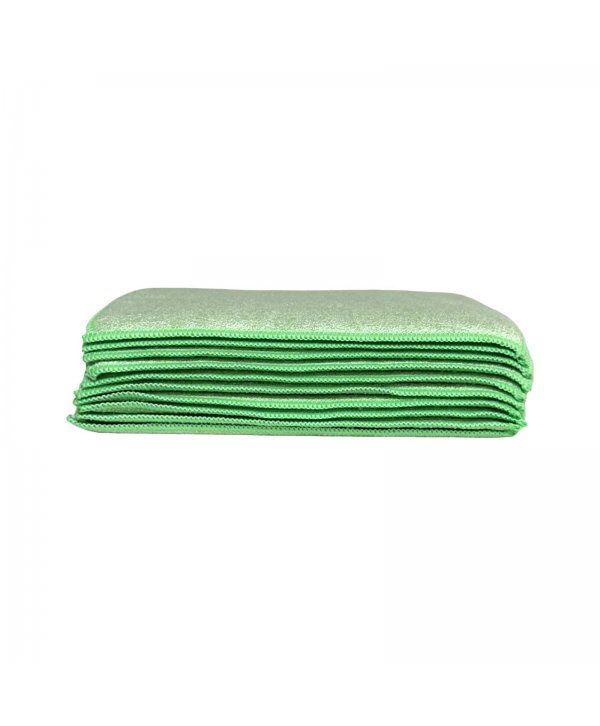 Pachet 10 Lavete Microfibră SPONGE (Tip Burete) 🇦🇹 Putere Maximă de Absorbție, Verzi 🟢