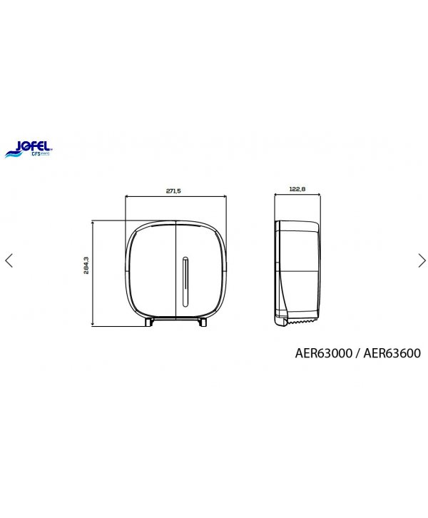 Dispenser Hârtie Igienică Jumbo Jofel TIMELESS alb – Funcționalitate și Design pentru Spații Moderne