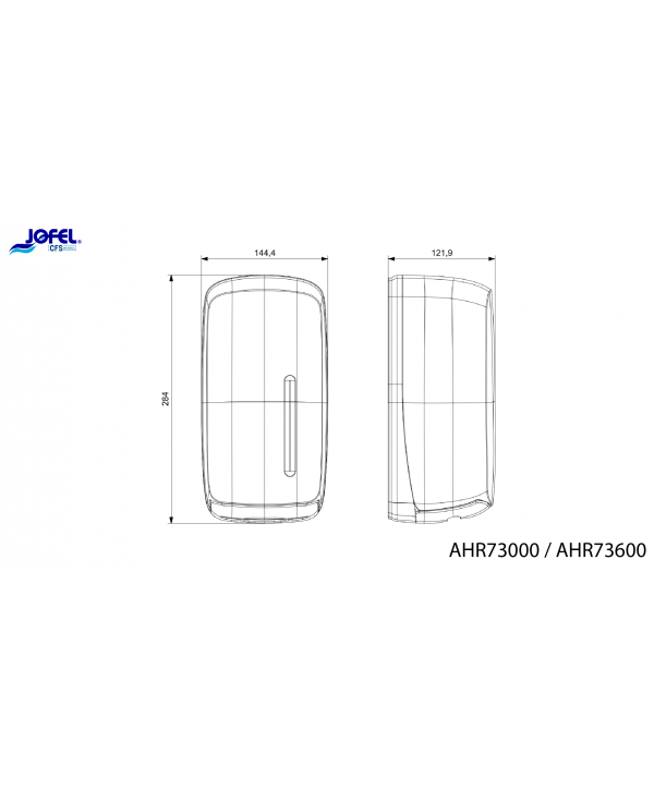 Dispenser Hârtie Igienică Pliată Jofel TIMELESS alb – Igienă și Funcționalitate în Design Minimalist