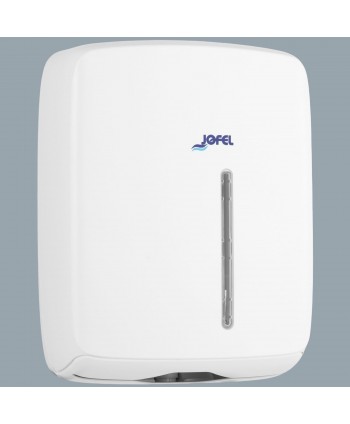  Acasa - Dispenser Prosop Hârtie Z-Fold Jofel TIMELESS, Alb Mat – Sustenabilitate, Igienă și Eficiență pentru Spații Publice - arli.ro