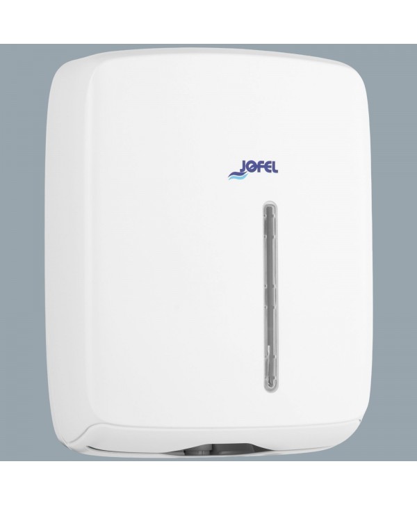 Acasa - - Dispenser Prosop Hârtie Z-Fold Jofel TIMELESS, Alb Mat – Sustenabilitate, Igienă și Eficiență pentru Spații Publice - arli.ro