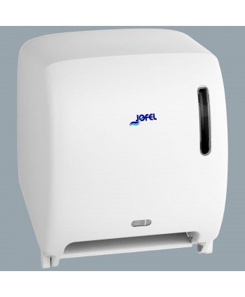  Acasa - Dispenser Prosop Hârtie cu Sensor 🖐️ Jofel TIMELESS, Alb Mat – Igienă Automatizată, Sustenabilitate și Control Avansat - arli.ro