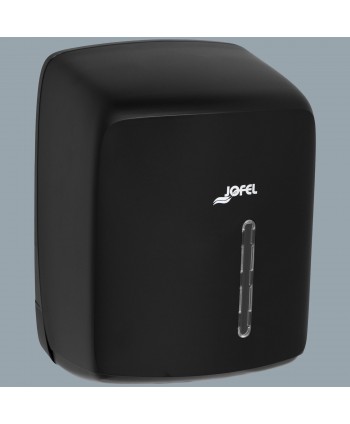  Acasa - Dispenser pentru Role Prosop Hârtie Jofel TIMELESS, Negru Mat – Funcționalitate Simplificată, Igienă Maximizată - arli.ro
