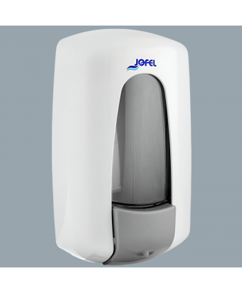  Dispenser / dozator sapun lichid - 🏆 Dozator Săpun Lichid Jofel Aitana, capacitate 900 ml, calitate Premium, alb - Igienă, Design Compact și Durabilitate - arli.ro
