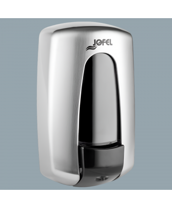  Dispenser / dozator sapun lichid - Dozator pentru sapun lichid cu finisaj nichelat, calitate Premium, Jofel Aitana Nickel, capacitate 900 ml - arli.ro