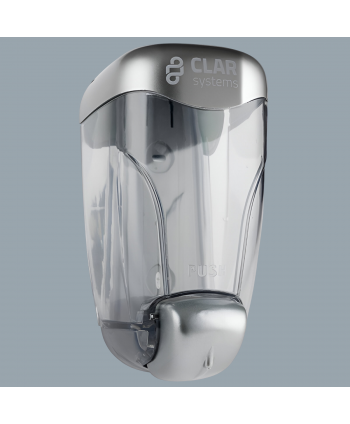  Dispenser / dozator sapun lichid - Dozator de sapun lichid Clar Systems din gama Trendy, ABS antistatic metalizat, 800 ml, rezervor cu reumplere, Spania - arli.ro