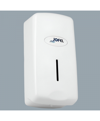  Dispenser / dozator sapun lichid - Dozator sapun lichid Jofel SMART, capacitate 1000 ml, vizor de nivel, ABS de inalta calitate, inchidere cu cheie, alb - arli.ro