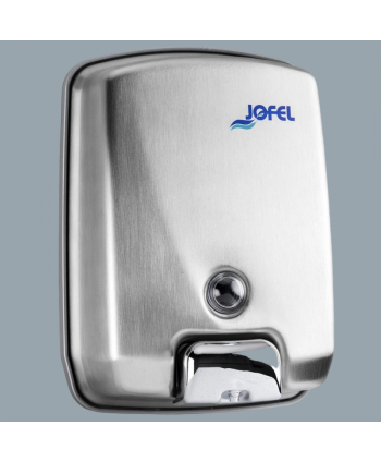  Dozatoare de sapun - Dozator premium din inox satinat pentru sapun lichid, antivandalism 🔒 anticoroziune 🛡️ 1000 ml, Jofel Futura - arli.ro