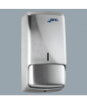 Dozator din inox satinat pentru sapun lichid din gama Jofel Futura, antivandalism, design minimalist, calitate premium