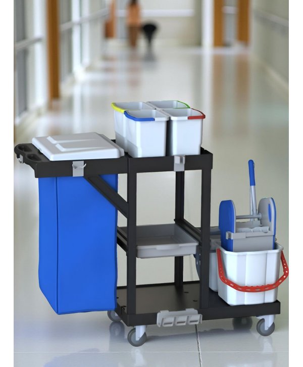 Cărucior de Curățenie ArliPlus® M640 – Soluție Profesională cu Sac de 120L pentru Spații Mari Cărucior de Curățenie ArliPlus® M640 – Soluție Profesională cu Sac de 120L pentru Spații Mari