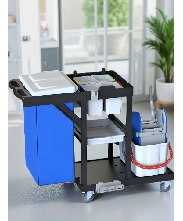  Acasa - - Cărucior de Curățenie ArliPlus® M641 – Soluție Profesională cu Sac de 120L pentru Spații Mari - arli.ro