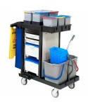 Acasa - Cărucior de Curățenie Profesional ArliPlus® M46 – Echipament Complet cu Multiple Funcționalități 🛠️🚀 - arli.ro