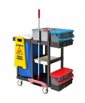 Acasa - Cărucior de curățenie profesional M60 Eco – soluția ideală pentru igienizare eficientă în spitale 🏥 - arli.ro