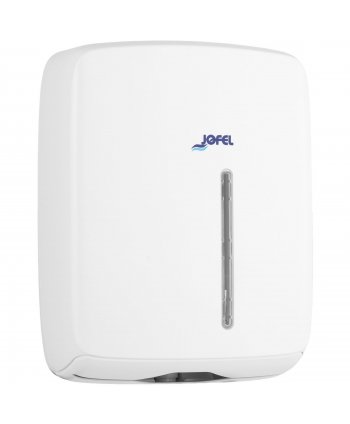 Dispenser Prosop Hârtie Z-Fold Jofel TIMELESS, Alb Mat – Sustenabilitate, Igienă și Eficiență pentru Spații Publice