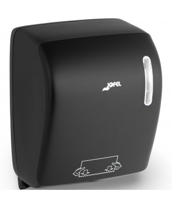 Dispenser Prosop Hârtie Manual Jofel TIMELESS, Negru Mat - Fără Manetă, Fără Mâner, Fără Senzor, Fără Consum de Energie