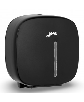 Dispenser Hârtie Igienică Jumbo Jofel TIMELESS negru – Eleganță Mată și Durabilitate pentru Spații Moderne