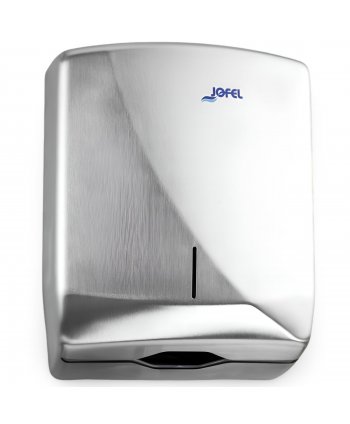 Dispenser Prosoape Pliate din Inox Satinat Antivandalism🛡️Jofel Futura – Siguranță și Rezistență în Medii Exigente